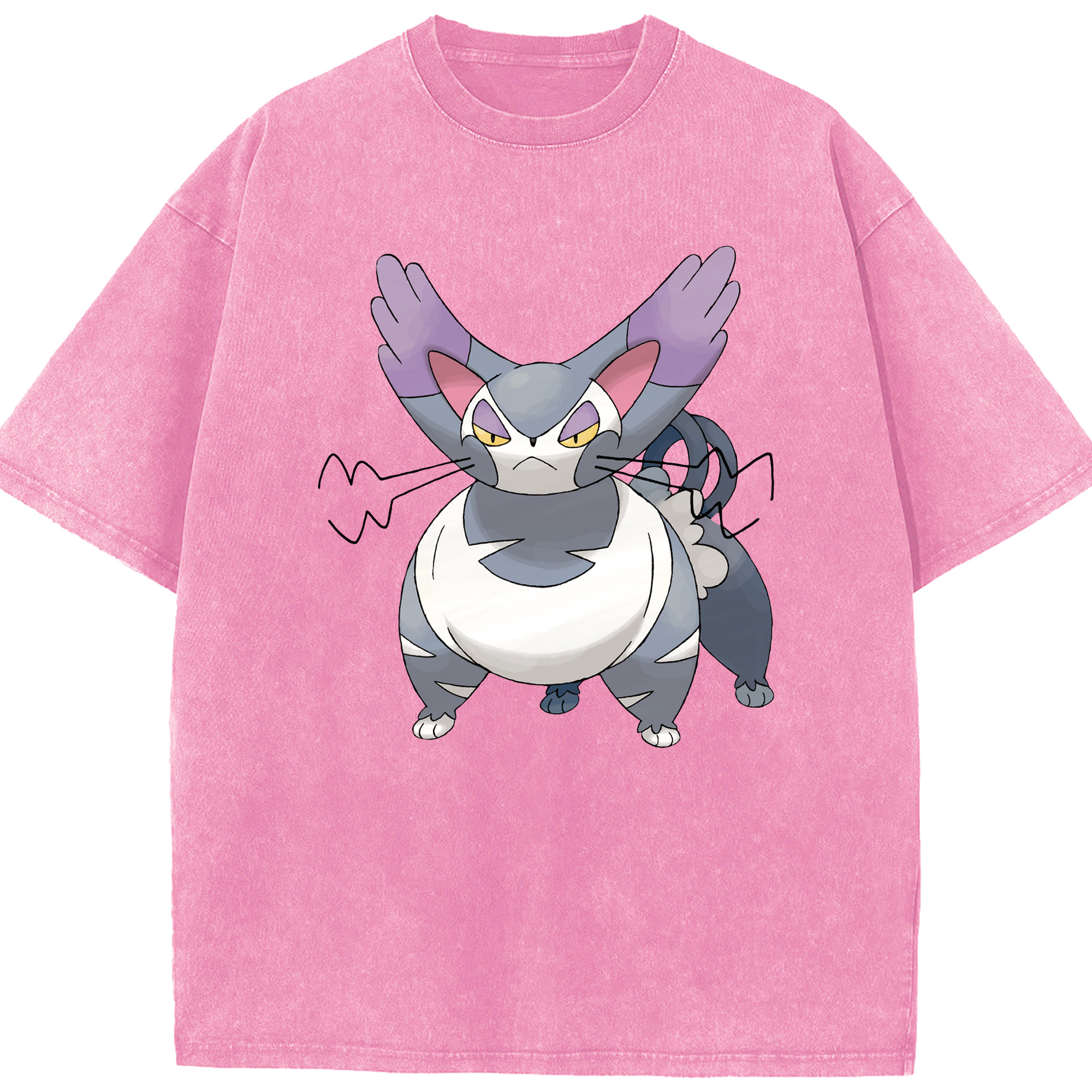 （画像用） ポケットモンスター Pokémon 綿100% ヴィンテージ風 半袖Tシャツ（フロントプリント）